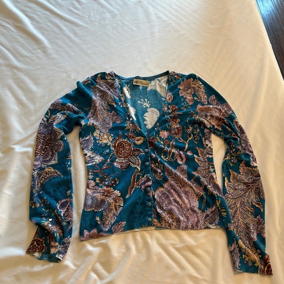 BLUMARINE BUTTON DOWN CARDIGAN SWEATER SZ SMALL - Picture 1 of 7